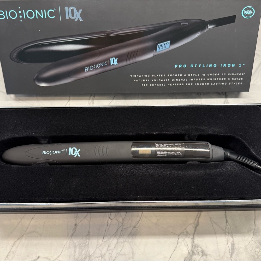 Bio ionic 10x pro styling iron 1”. Used twice. EUC - Picture 2 of 10